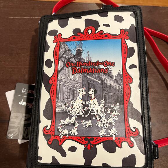 Loungefly Disney Classic Books 101 Dalmatians Convertible Crossbody Bag - Picture 1 of 12